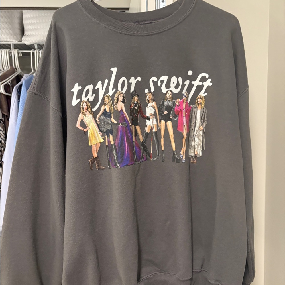 Taylor Swift Gray Crew Neck Sweater